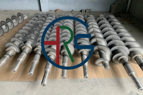 扬州叠螺机螺旋轴绞龙喷涂碳化钨硬质合金